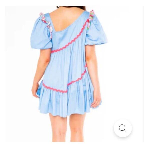 NWT Alden Adair Chandler Roller Skate Mini Ruffle Smocked Dress Women’s Medium - Picture 8 of 15